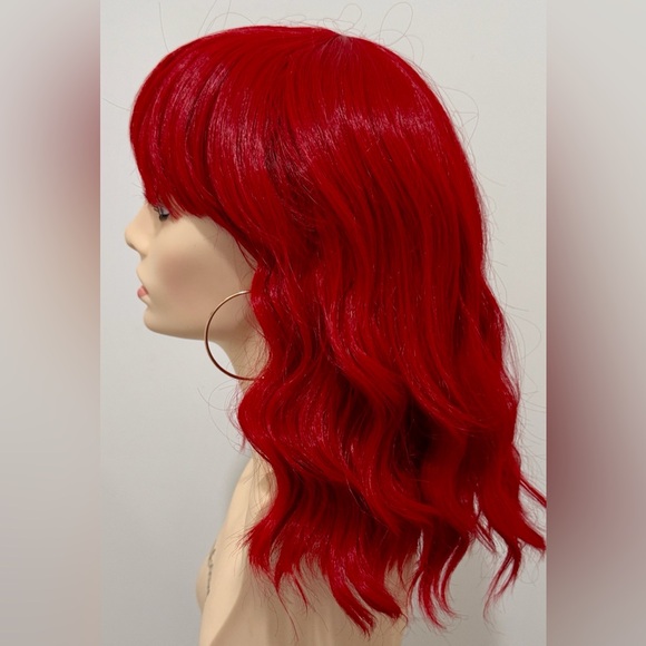 Other - HAIR, 15” Wavy Bob with Bangs, Red